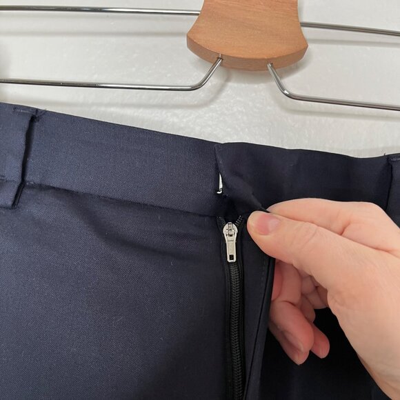 Hugo Boss Mens Navy Blue Virgin Wool Dress Suit Pants Size 36R - Picture 6 of 14